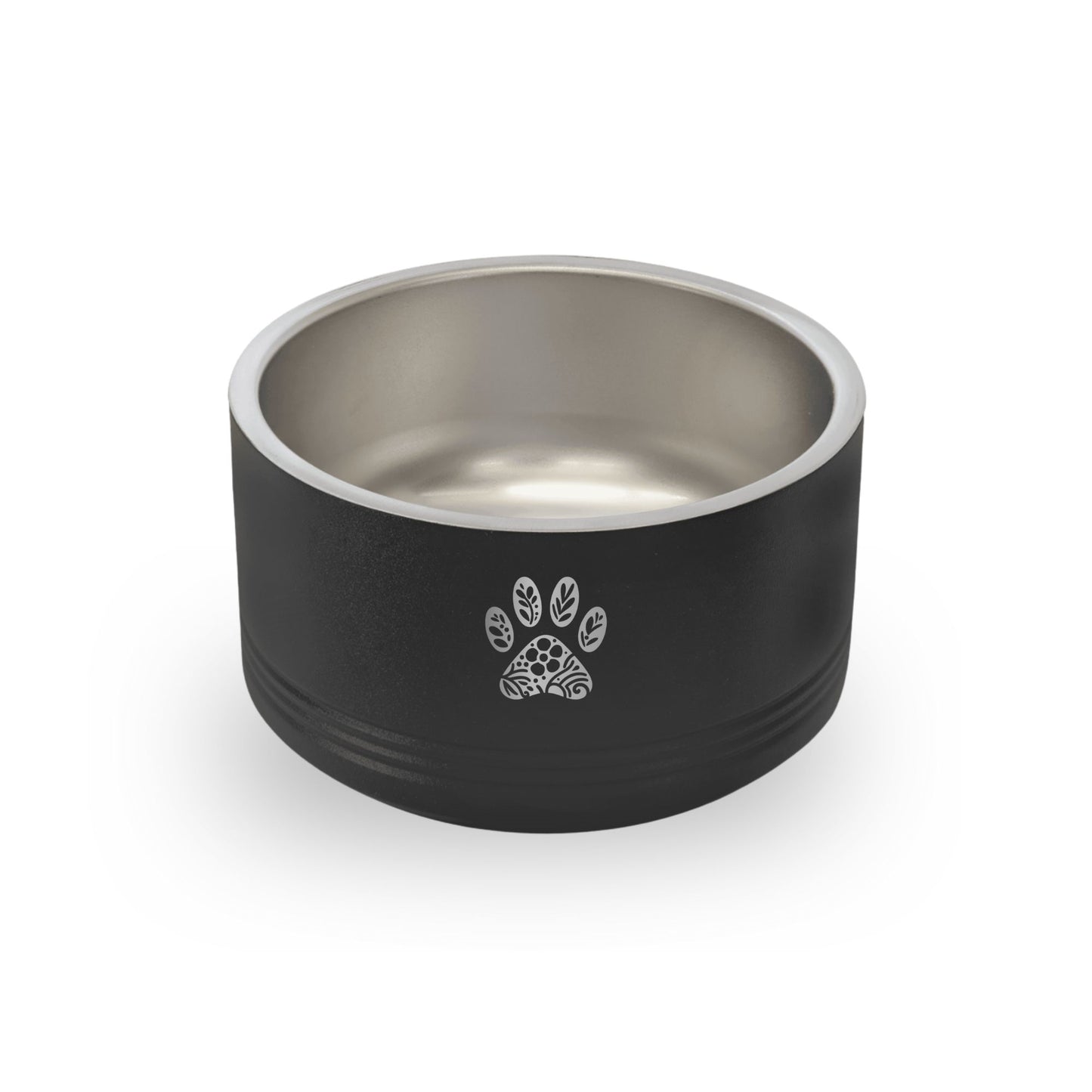 Floral Paw Print Pet Bowl - 18 oz