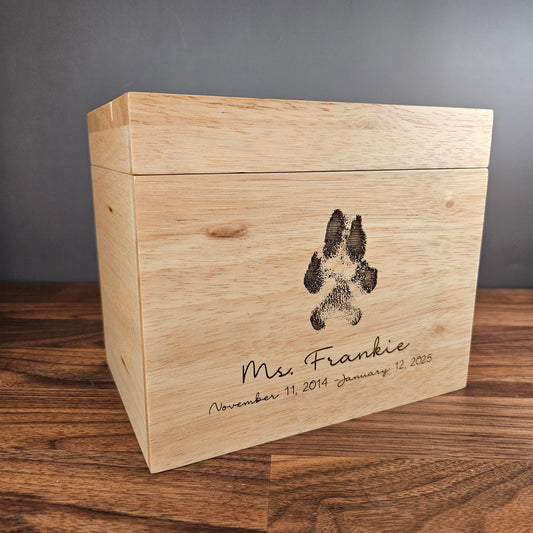 Pet Memorial Keepsake Box