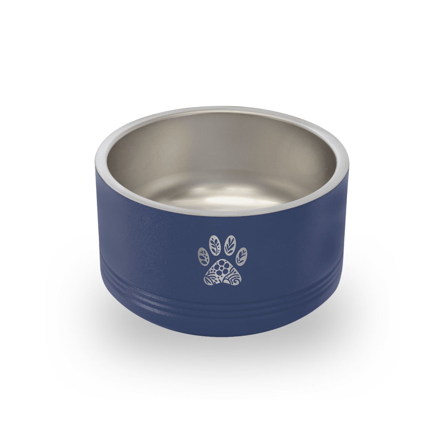 Floral Paw Print Pet Bowl - 18 oz
