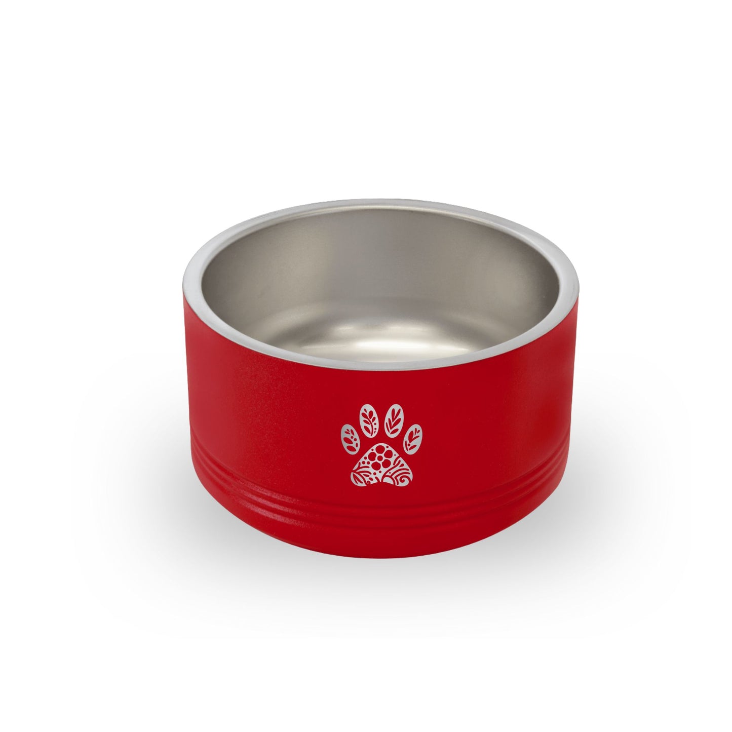 Floral Paw Print Pet Bowl - 18 oz