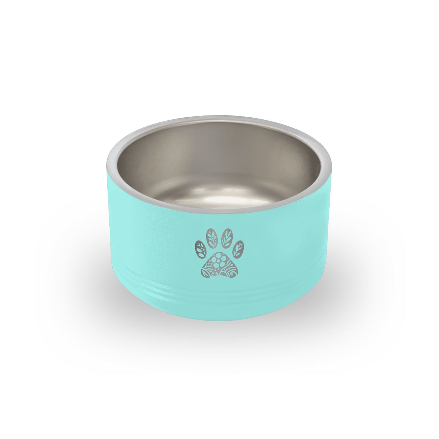 Floral Paw Print Pet Bowl - 18 oz