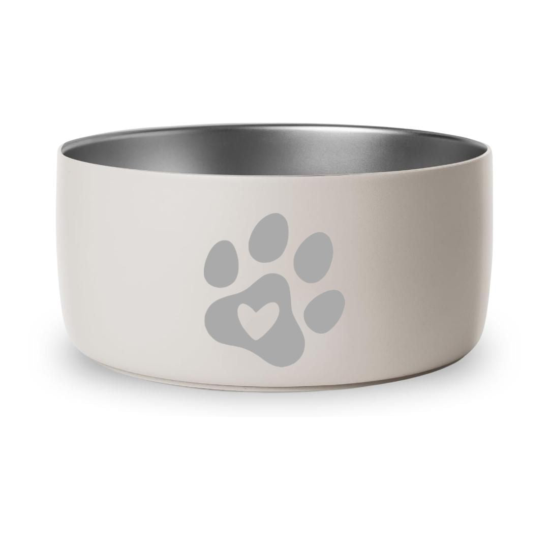 Paw with Heart - 32oz Dog Bowls