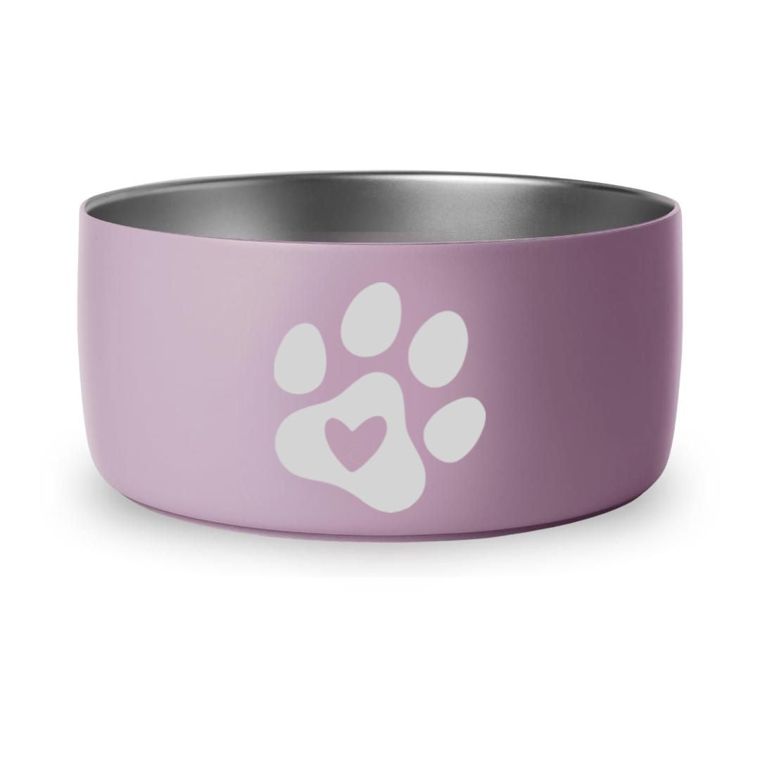 Paw with Heart - 32oz Dog Bowls