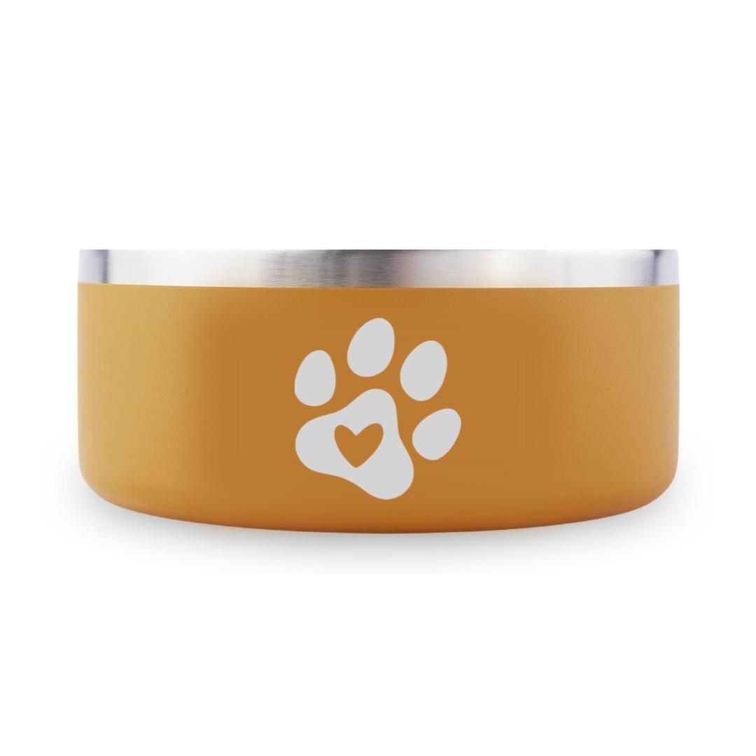 Paw with Heart - 32oz Dog Bowls