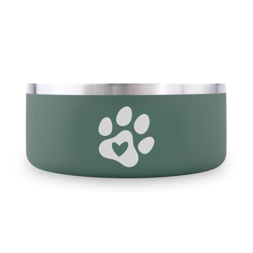 Paw with Heart - 32oz Dog Bowls