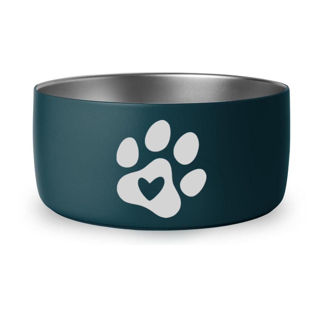 Paw with Heart - 32oz Dog Bowls