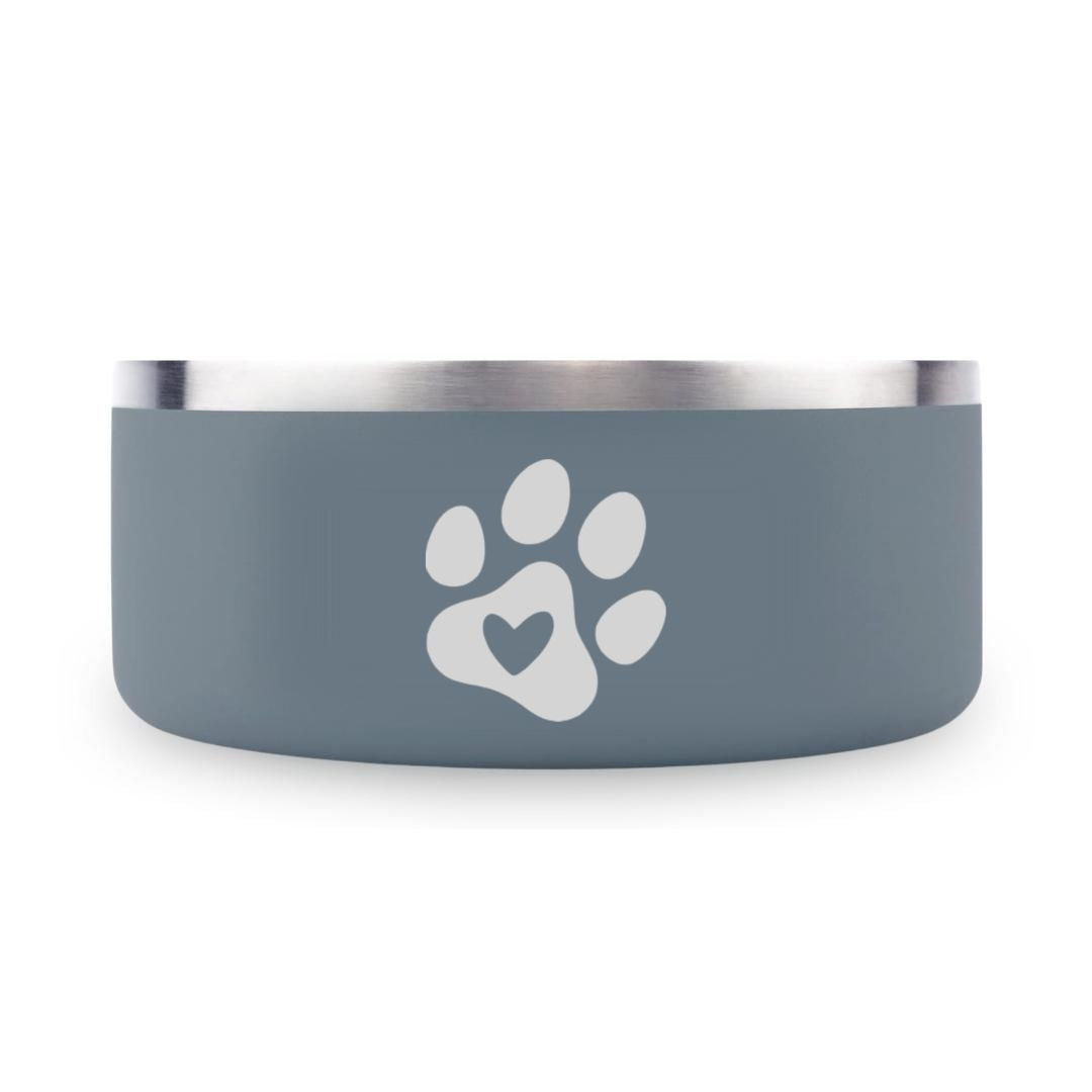 Paw with Heart - 32oz Dog Bowls