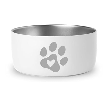 Paw with Heart - 32oz Dog Bowls