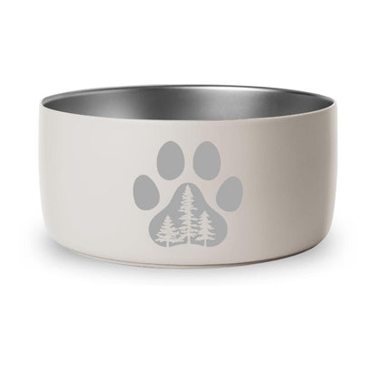 Paw with Trees - 32oz Dog Bowls