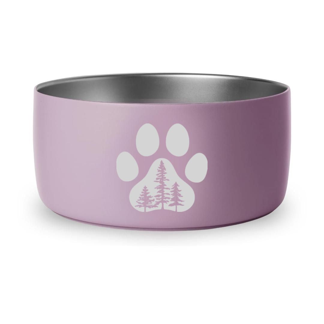 Paw with Trees - 32oz Dog Bowls