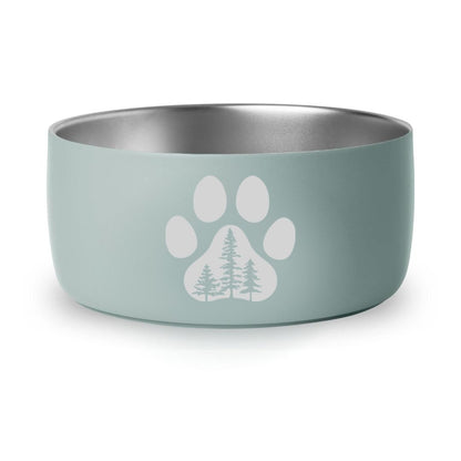 Paw with Trees - 32oz Dog Bowls