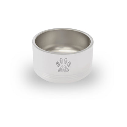 Floral Paw Print Pet Bowl - 18 oz